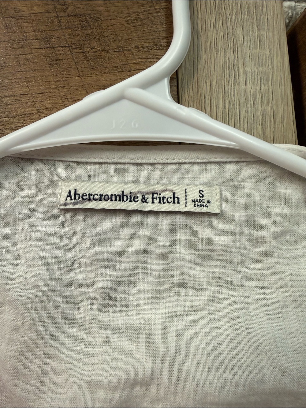 Abercrombie & Fitch Knotted Cutout Linen Blend Mini Dress in White Women’s Small - Picture 6 of 7